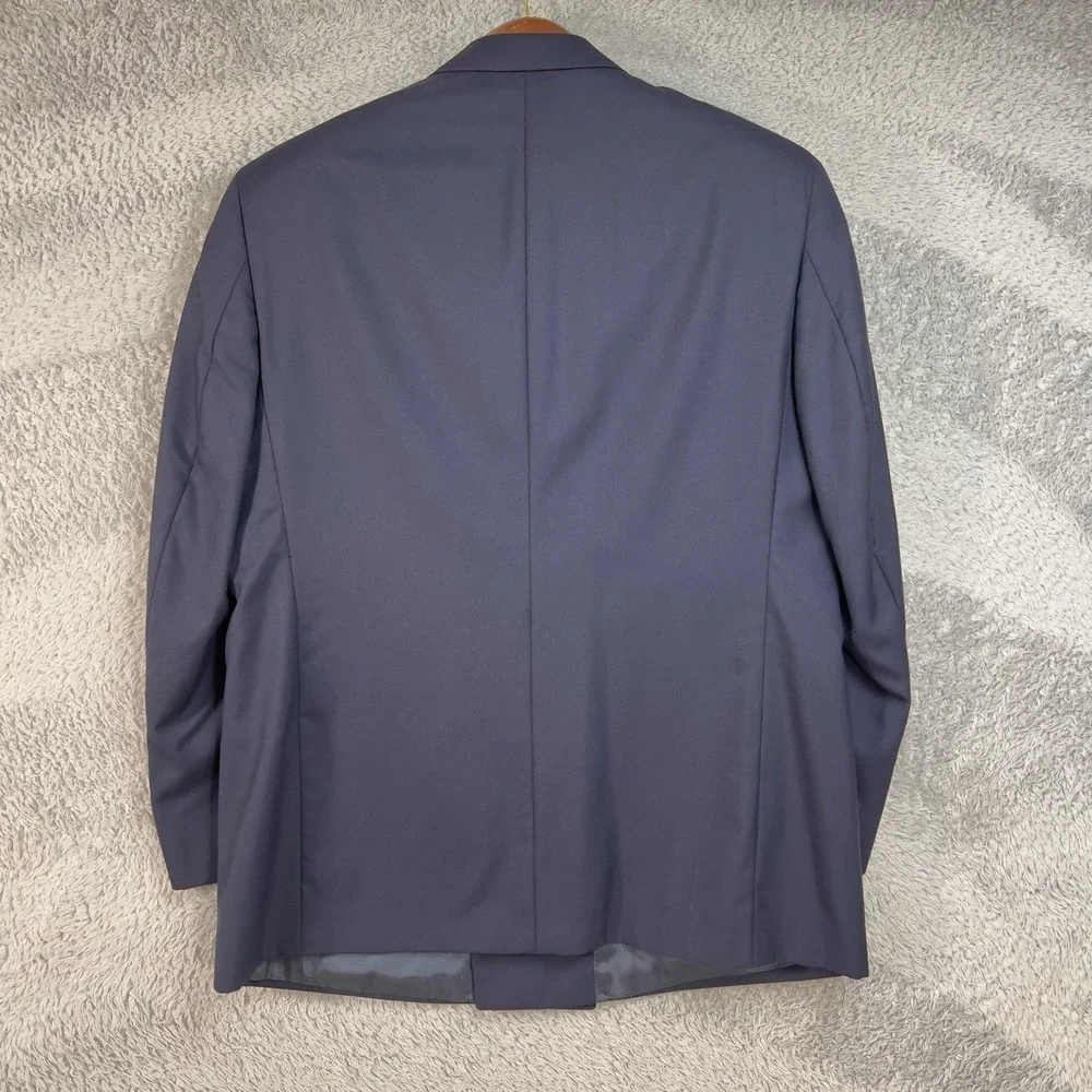 Vintage Burberrys Blazer Mens 46 Blue Wool Double Breasted Gold Button Made USA